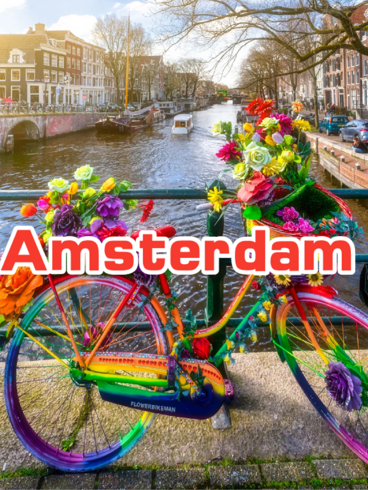 荷兰｜当自行车遇上鲜花，那便是阿姆的街头
