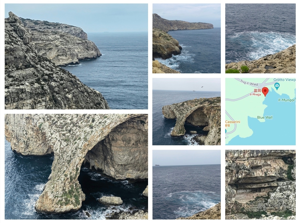 超美风景地马耳他岛蓝洞
