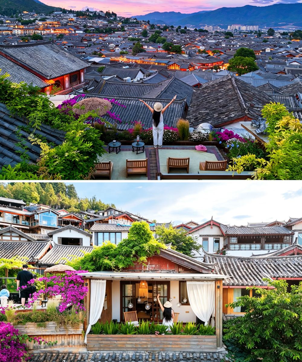 丽江古城听花堂·360度观古城度假民宿(大水车店)图片
