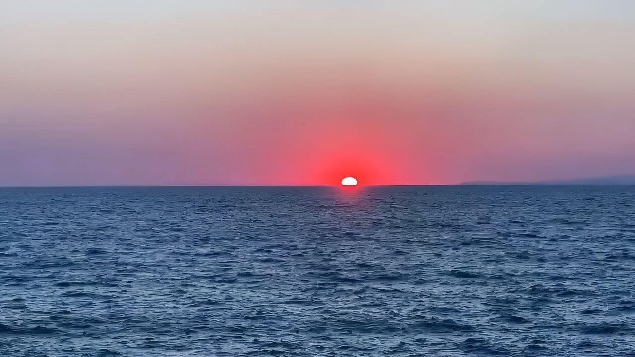 爱琴海的日落