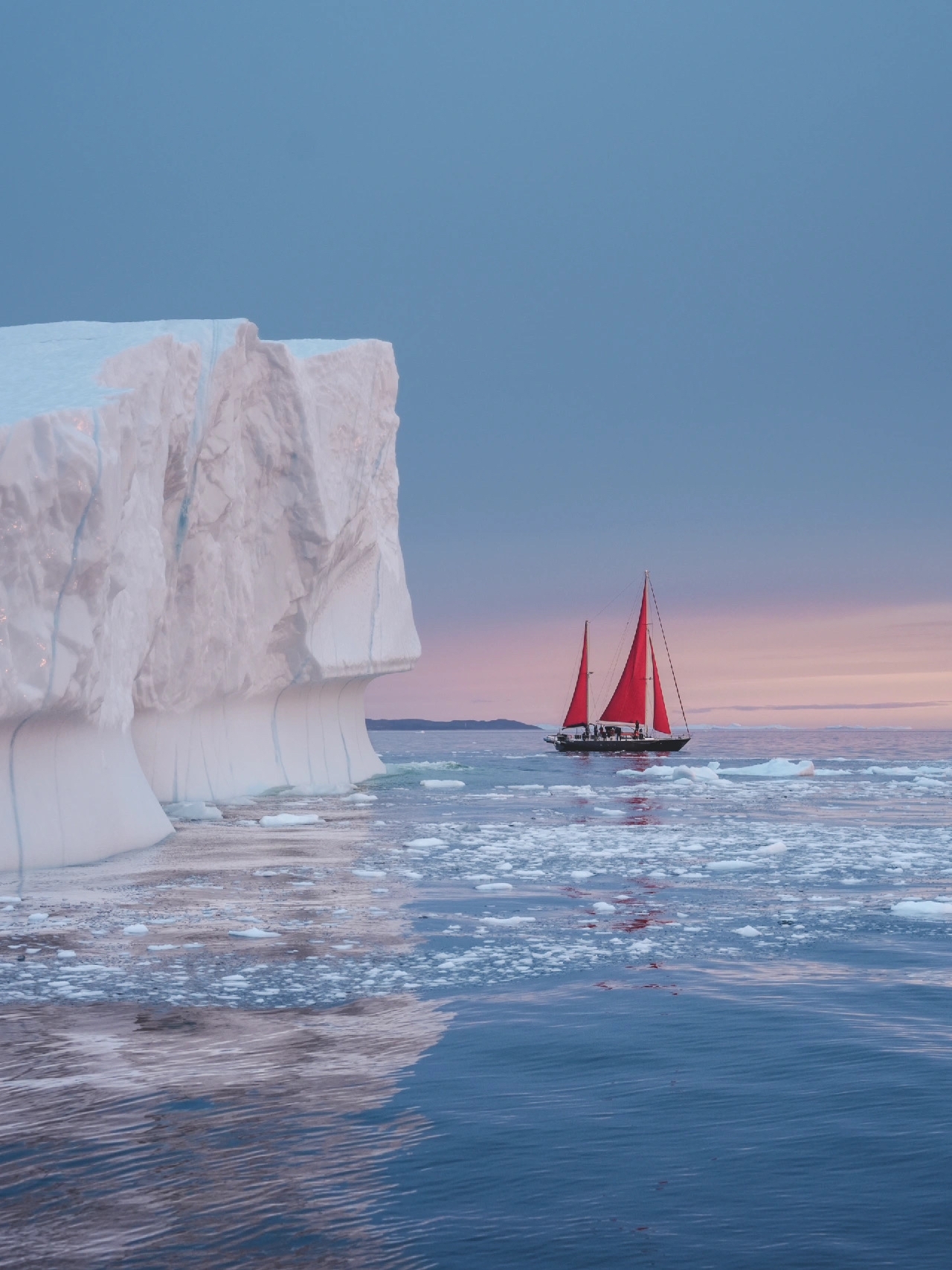 北极冰海 - 红帆与冰川带我进入梦境格陵兰