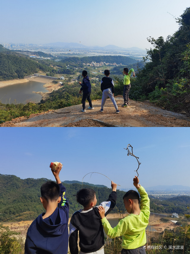 中山的铁炉山,天气好也可以看到壮丽的西江日落