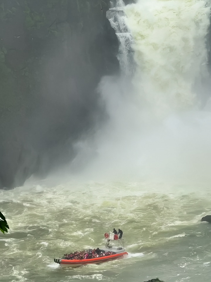 今天在阿根廷这一方，观看冲瀑布的猛人们
