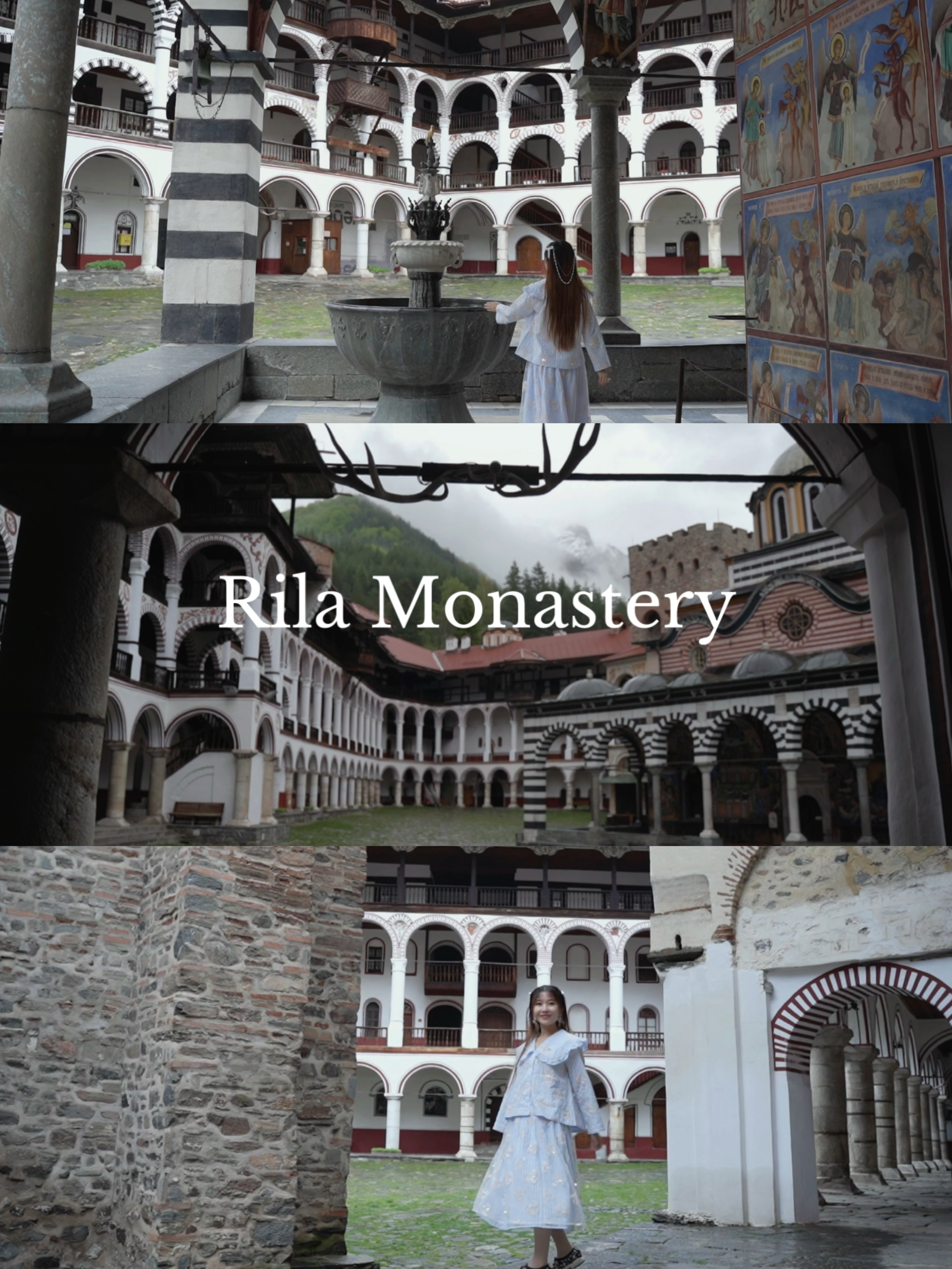 保加利亚🇧🇬旅行vlog｜藏在雪山下的里拉修道院