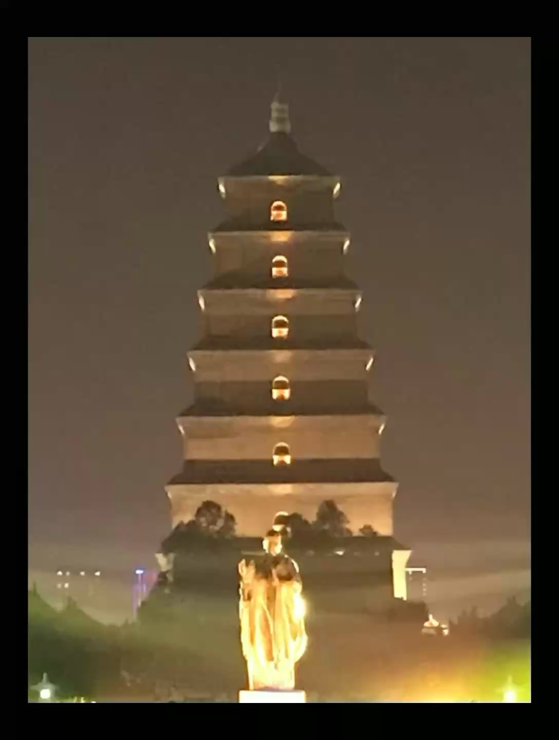 西安大雁塔夜景