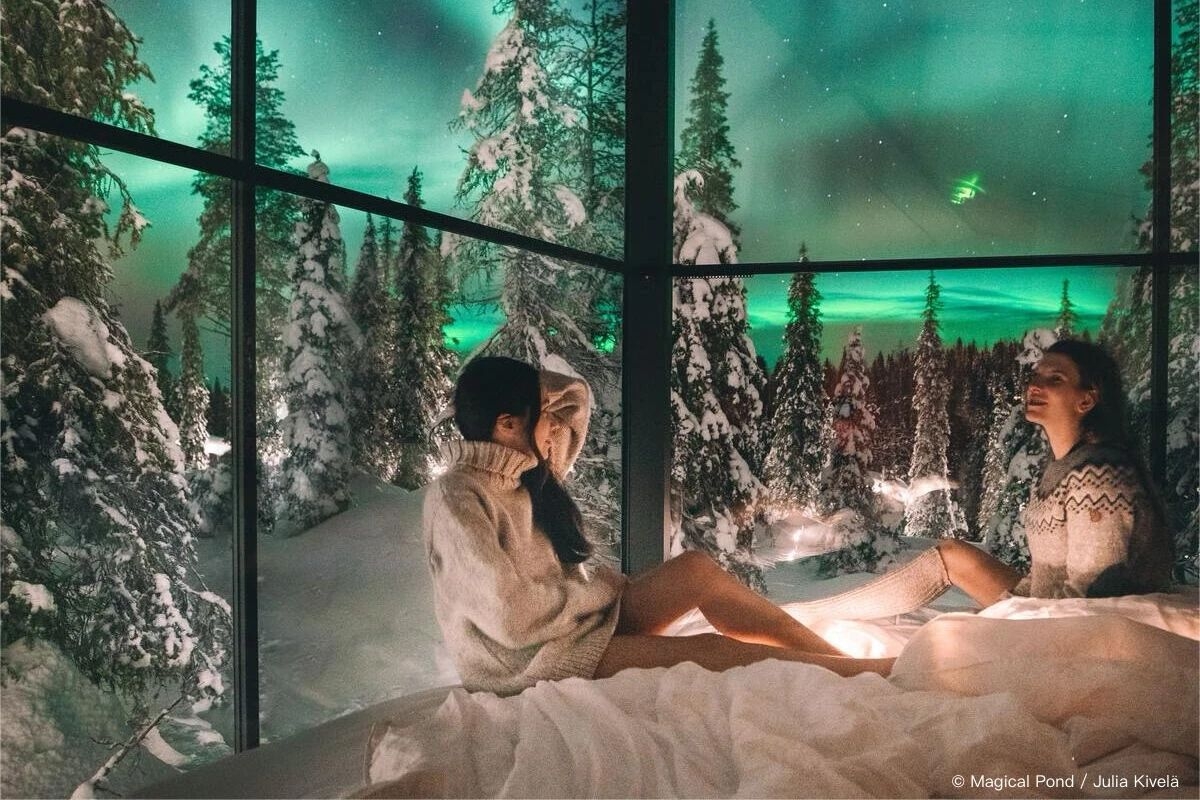 在极光下“躺平”，在冬日芬兰体验人生时刻！