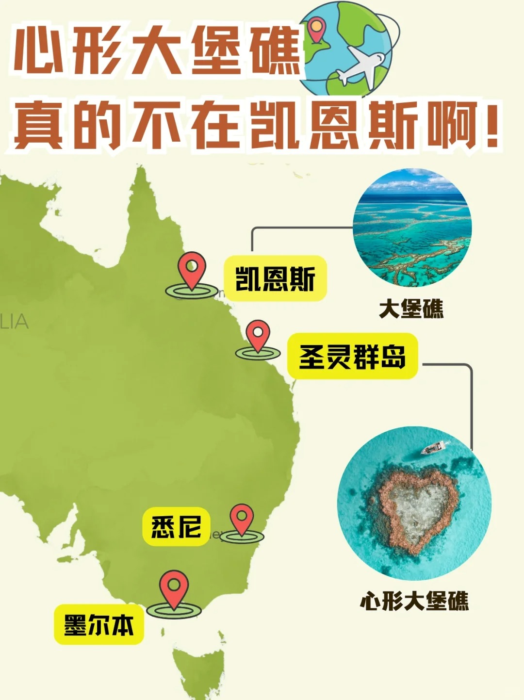 别再说去澳大利亚大堡礁看心形岛啦