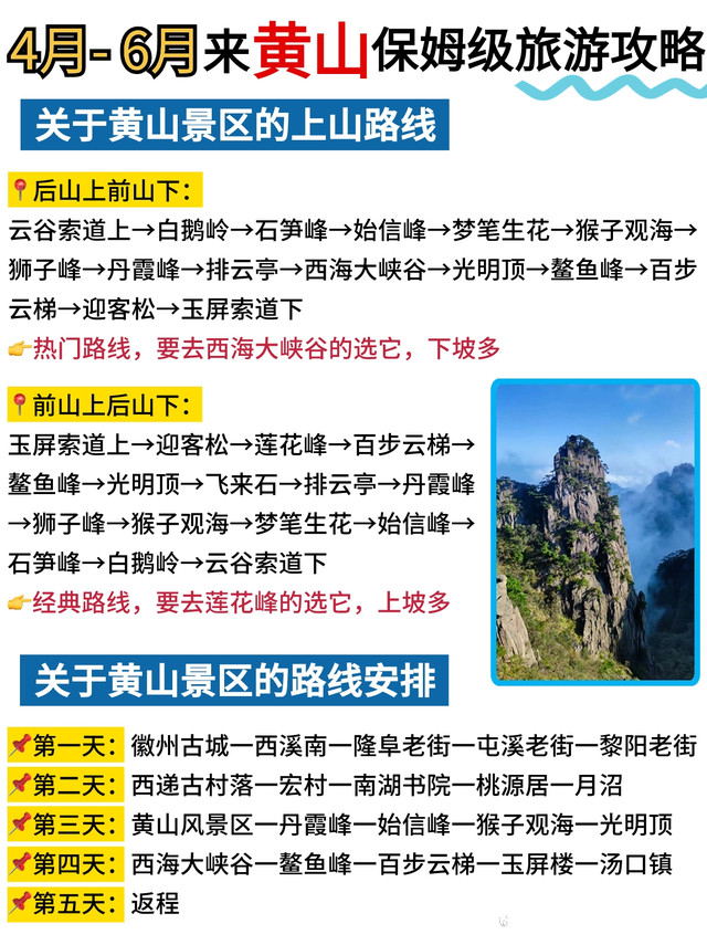 你们要的 《黄山旅游景点指南》 来啦