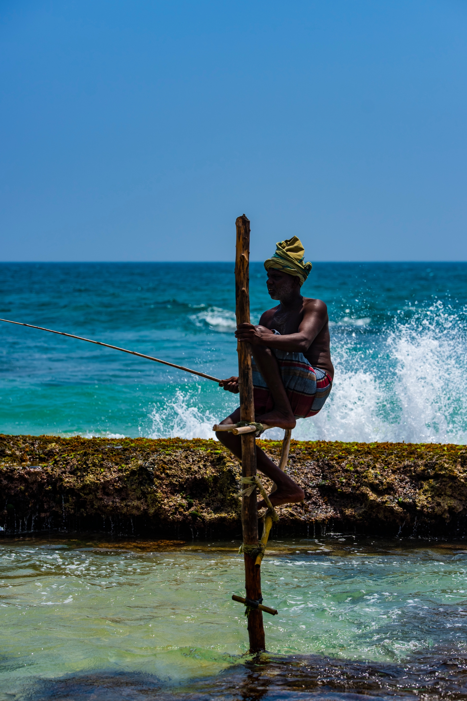 斯里兰卡高跷渔夫