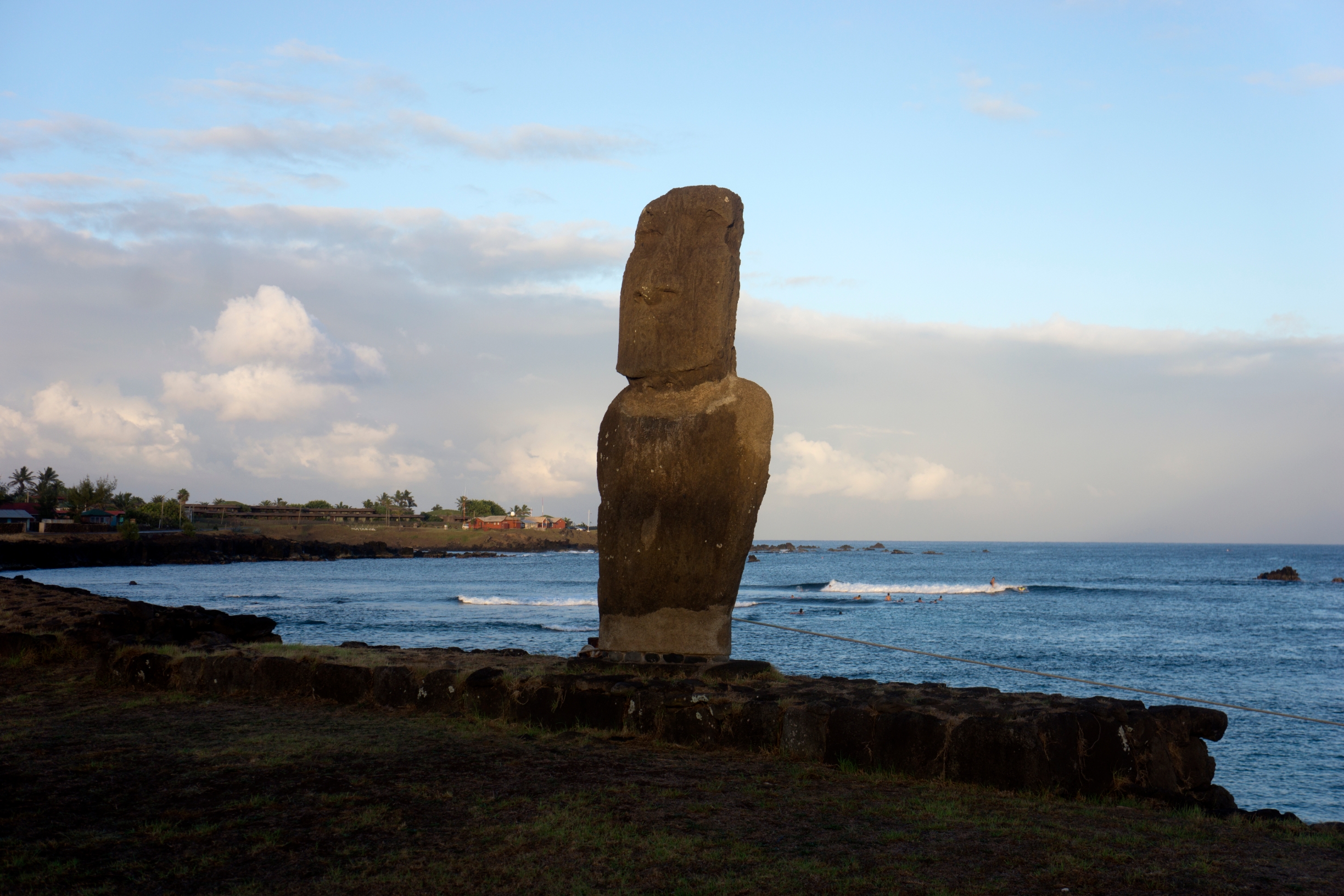 南美洲智利复活节岛石像
