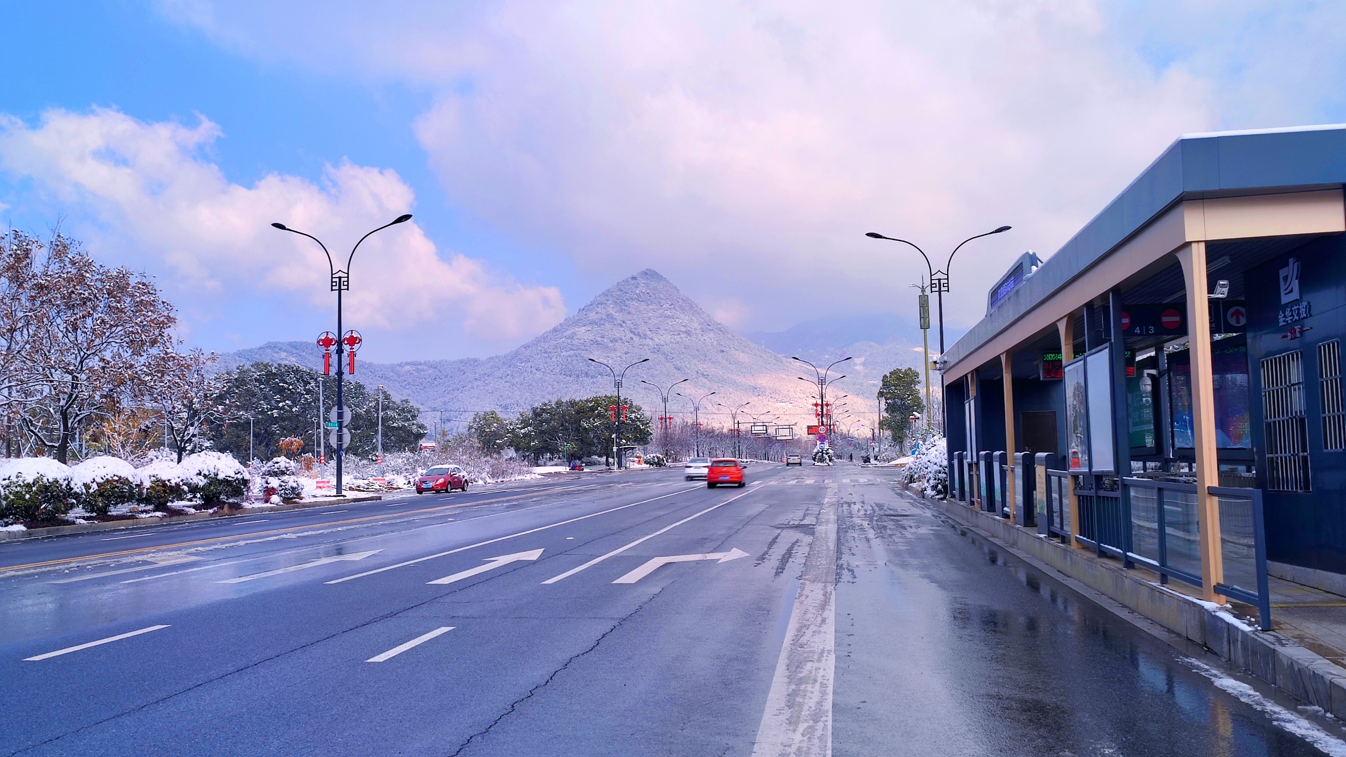 令人惊叹的美景——尖峰山雪景