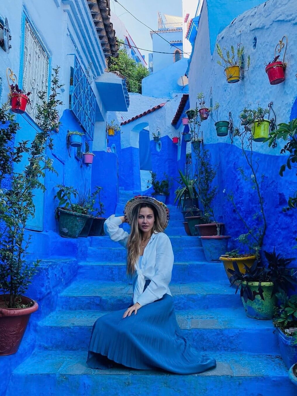 🔵 舍夫沙万｜摩洛哥的童话世界 🔵||这座彷如童话般的蓝色小镇就是摩洛哥的舍夫沙万，是被《孤独星球》