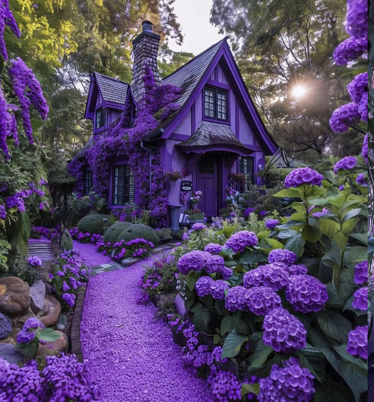 公主的神秘城堡 “在这个异想天开的紫色天堂里，拥抱薰衣草梦的魅力吧。这座城堡里，每一片树荫都伴随着宁