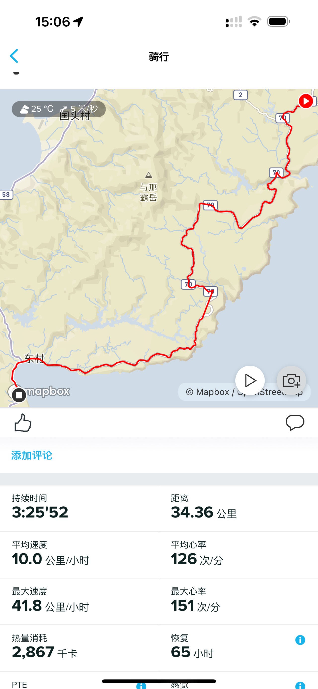 冲绳骑行第四天