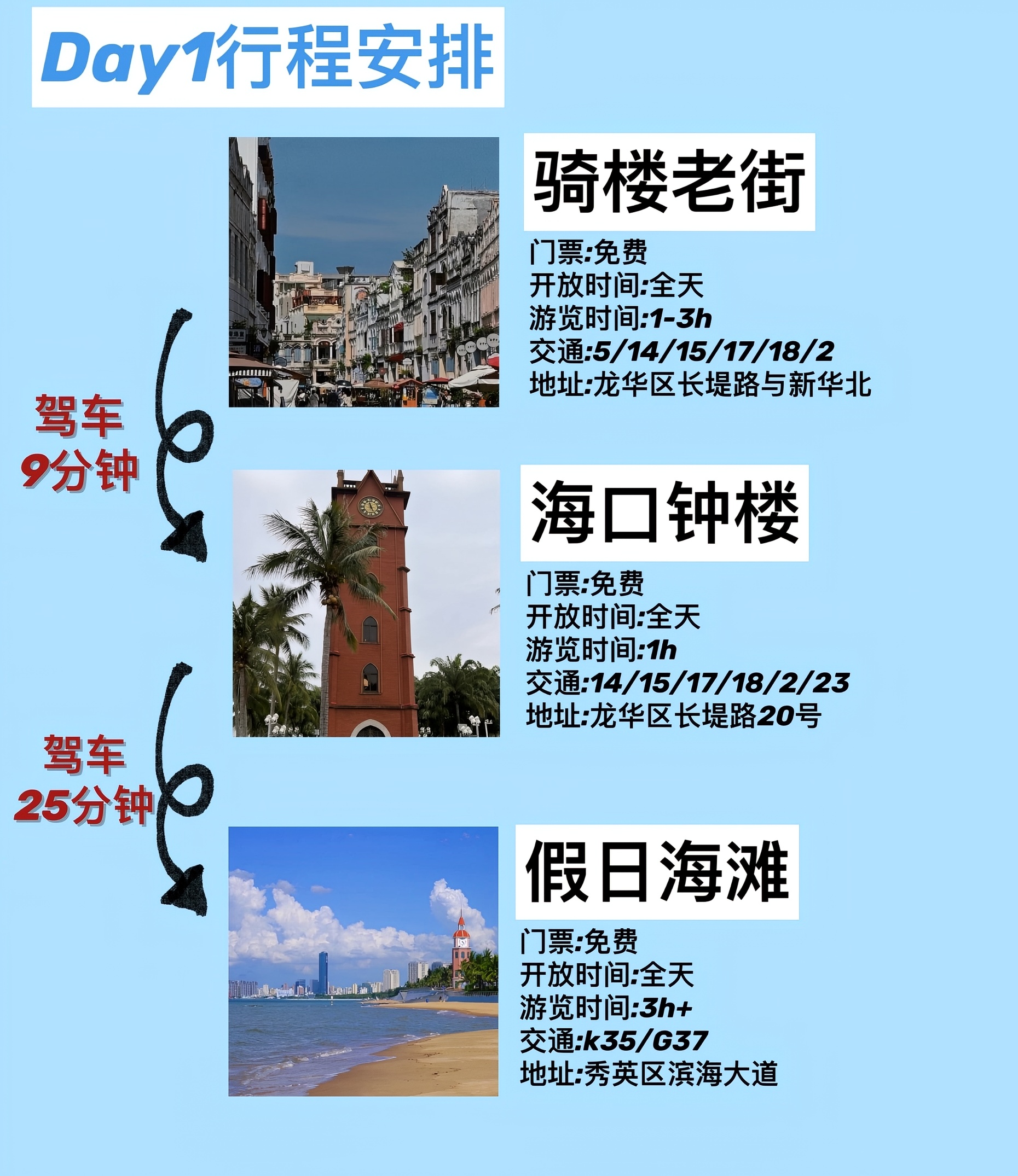 海南海口旅游攻略，必去的海滨城市！