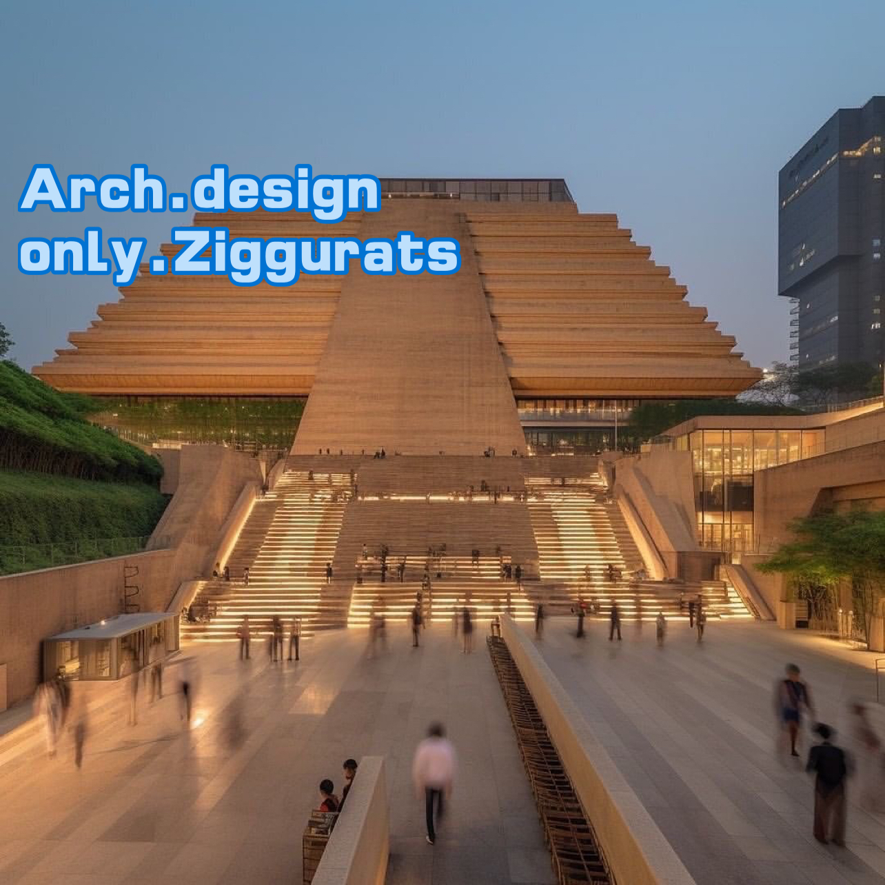 Arch.design only.Ziggurats