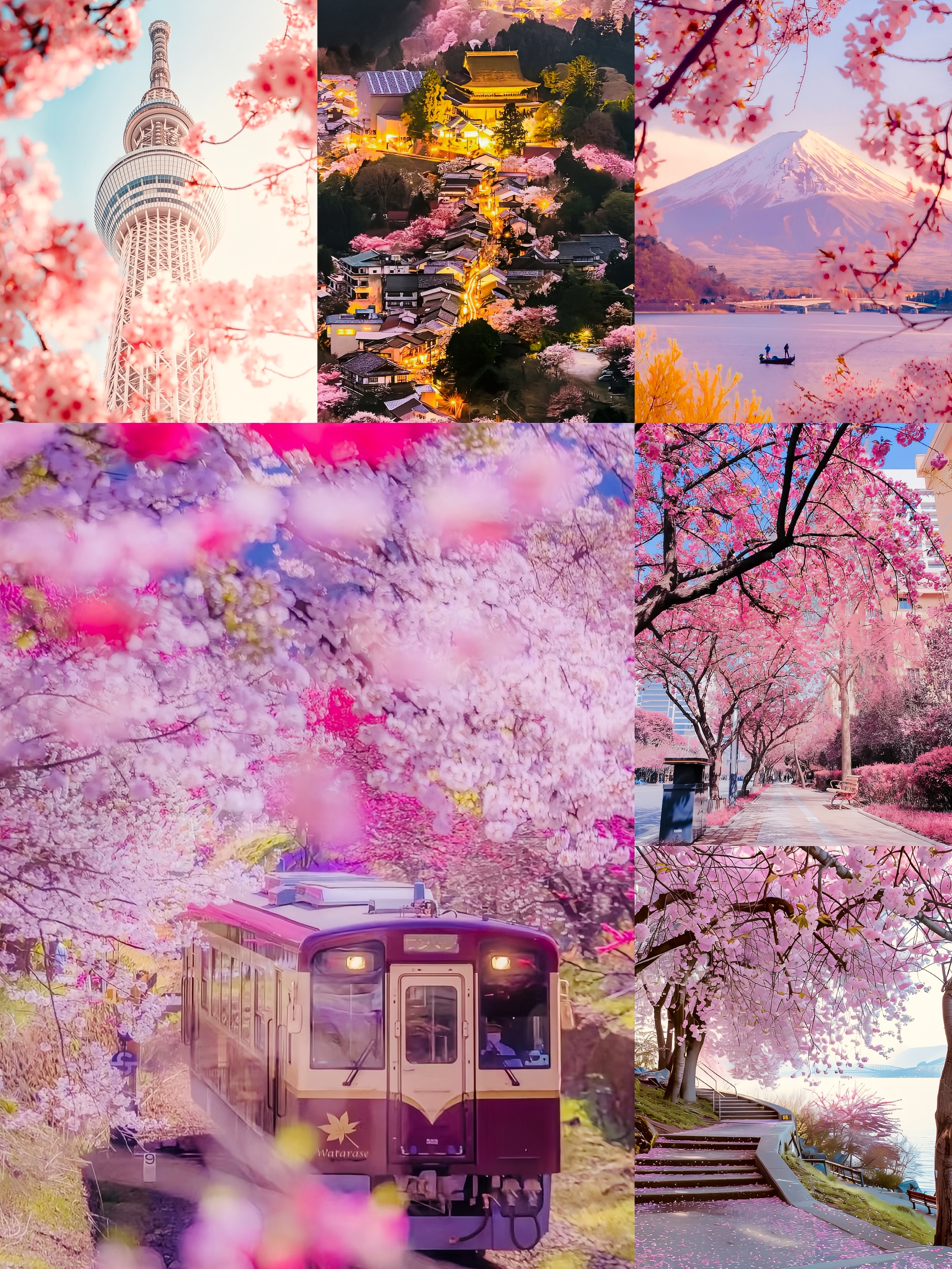 富士山下看樱花🌸对日本春天心动值达到巅峰