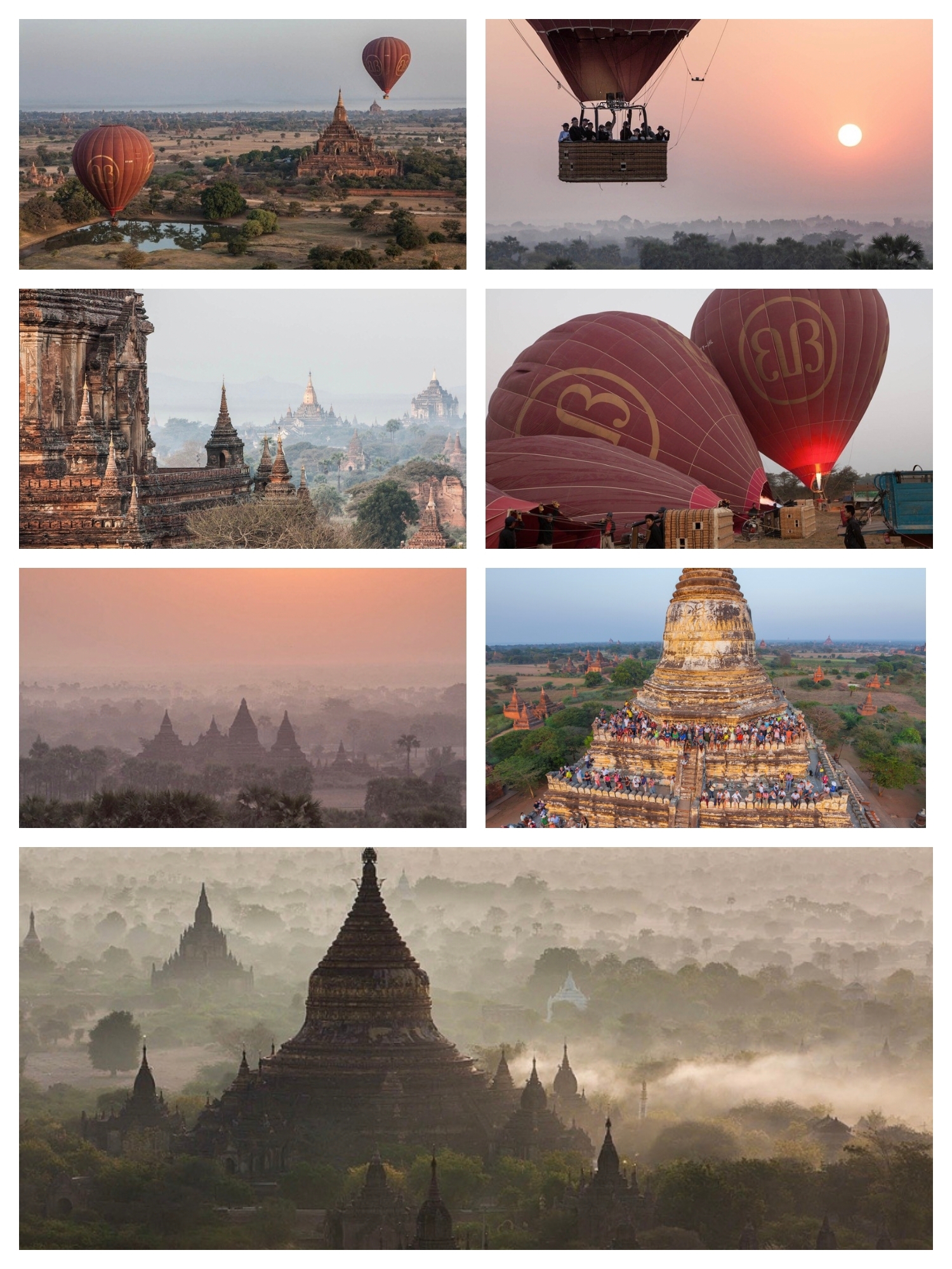 🌅 蒲甘，缅甸 —— 三天两夜的奇幻之旅  第一天：神秘的佛塔之晨 清晨，当第一缕阳光穿透薄雾，蒲甘