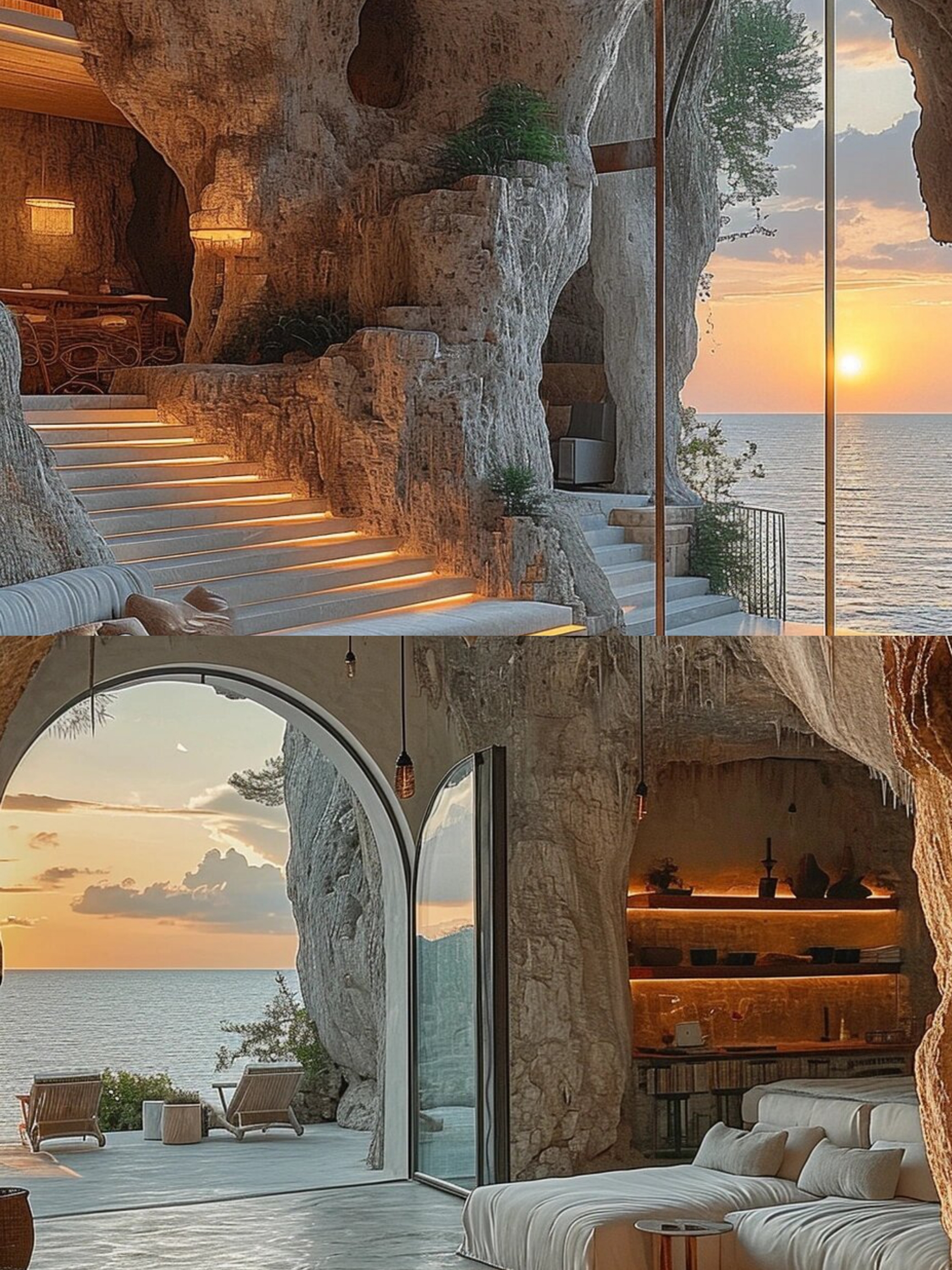 “能待上一整天的海景房‼️意大利悬崖酒店”