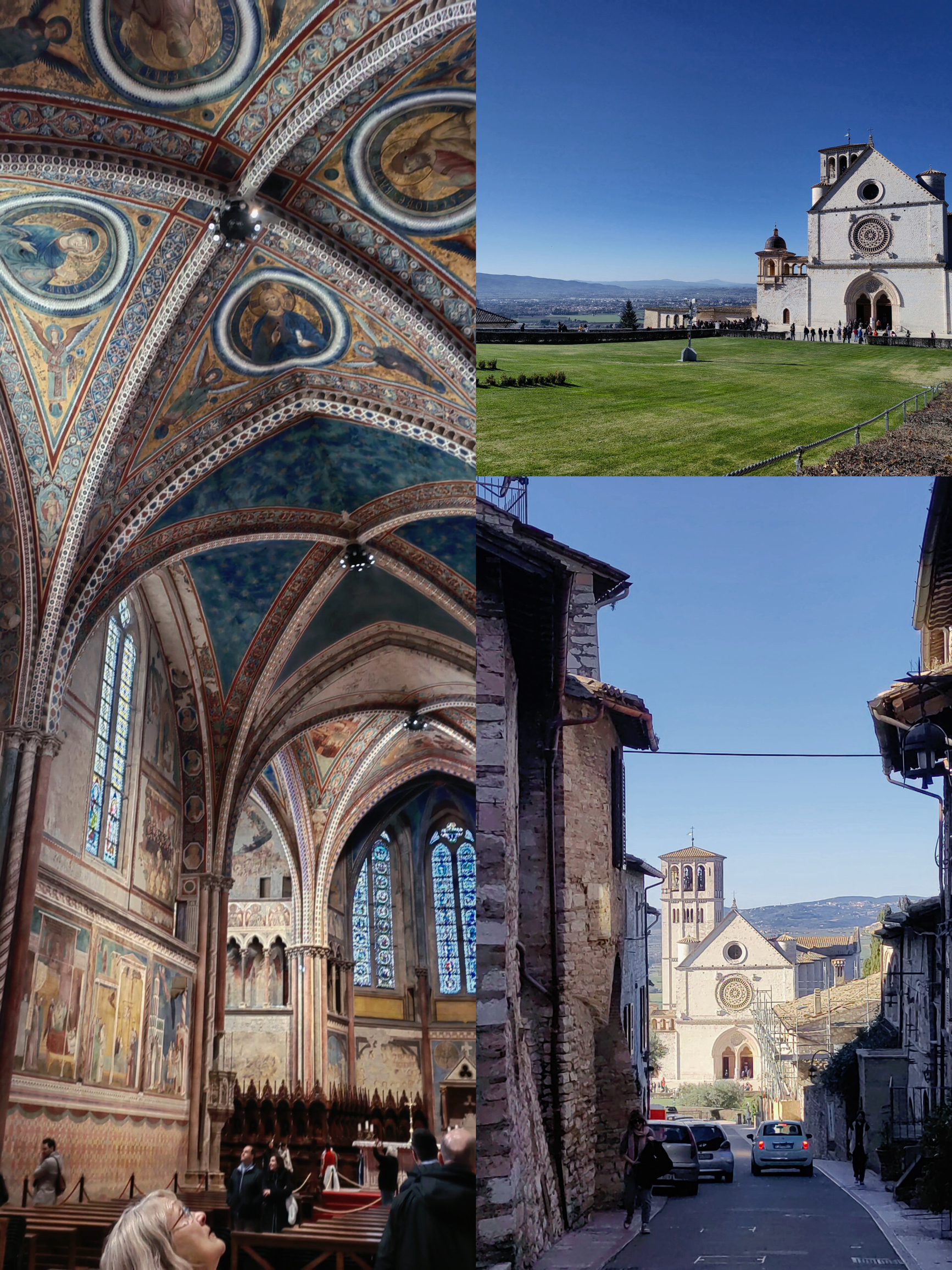阿西西新教堂是意大利著名的旅游景点之一，位于意大利中部的翁布里亚大区，阿西西市。阿西西新教堂是一座哥