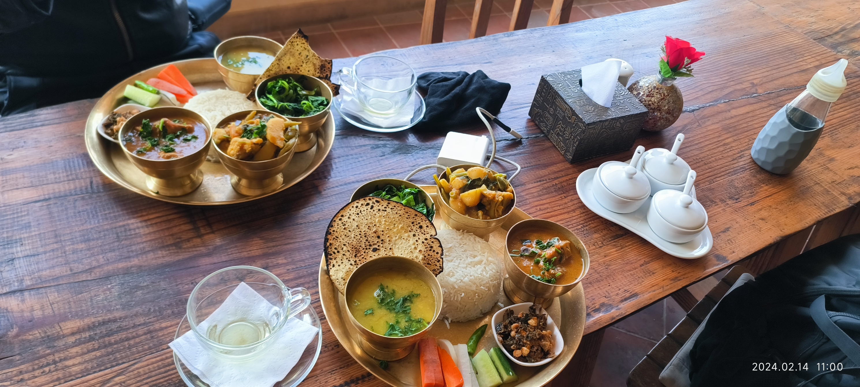 尼泊尔的博卡拉的一个泰式餐厅