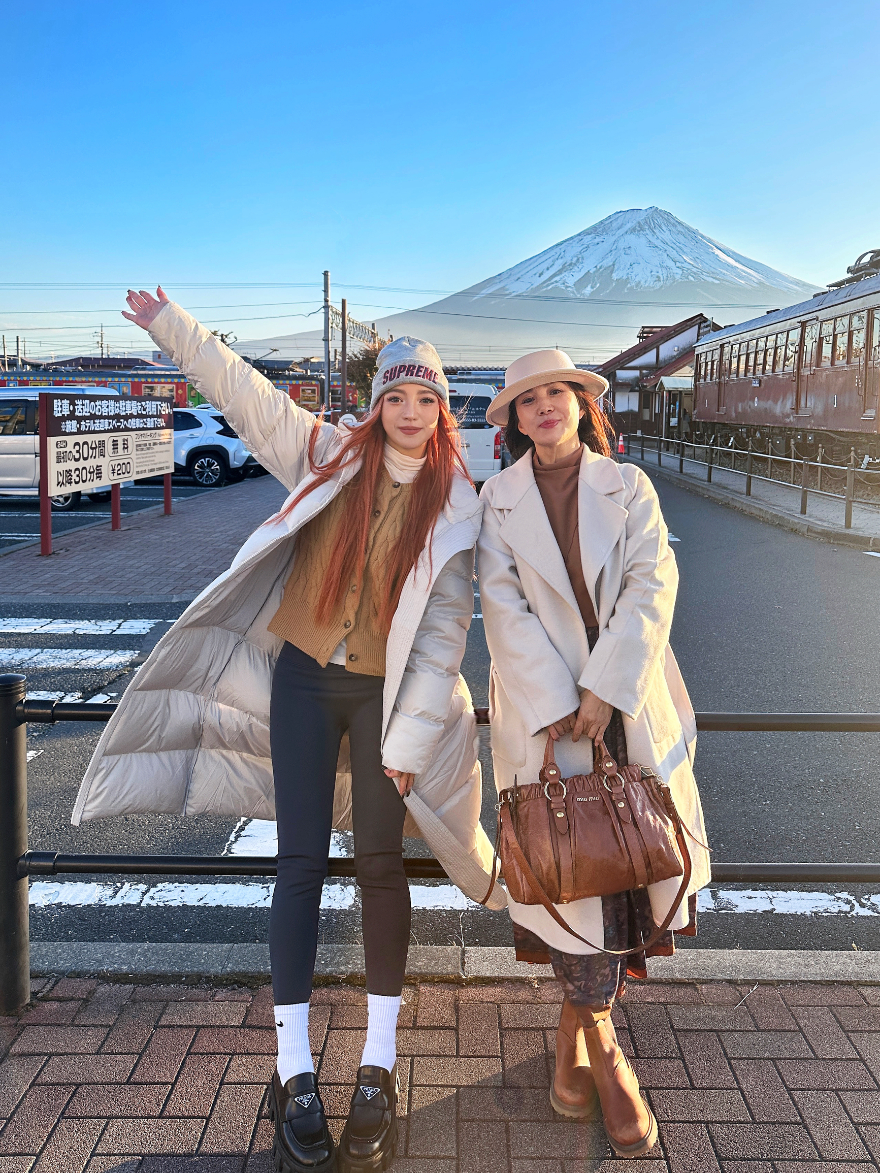 在富士山🗻拍到和妈妈的人生照片！！