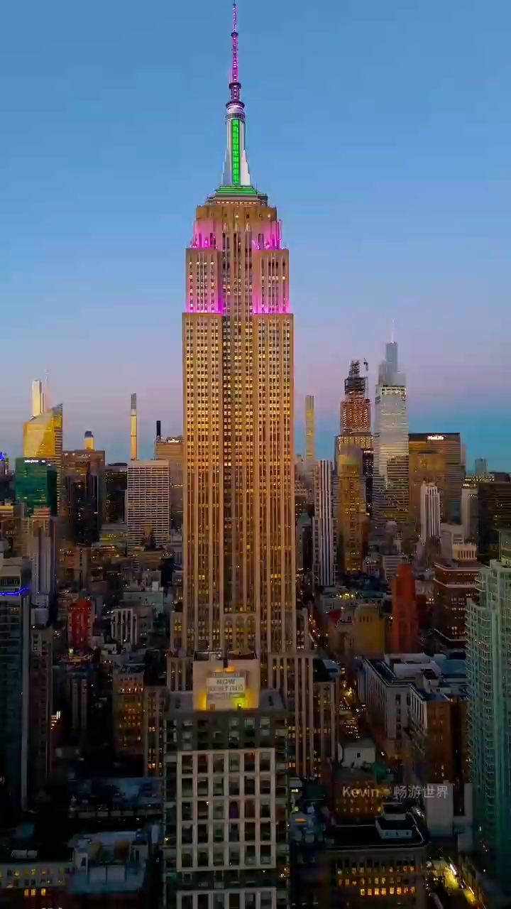 夜色下的曼哈顿 华灯初上#繁华大都市
