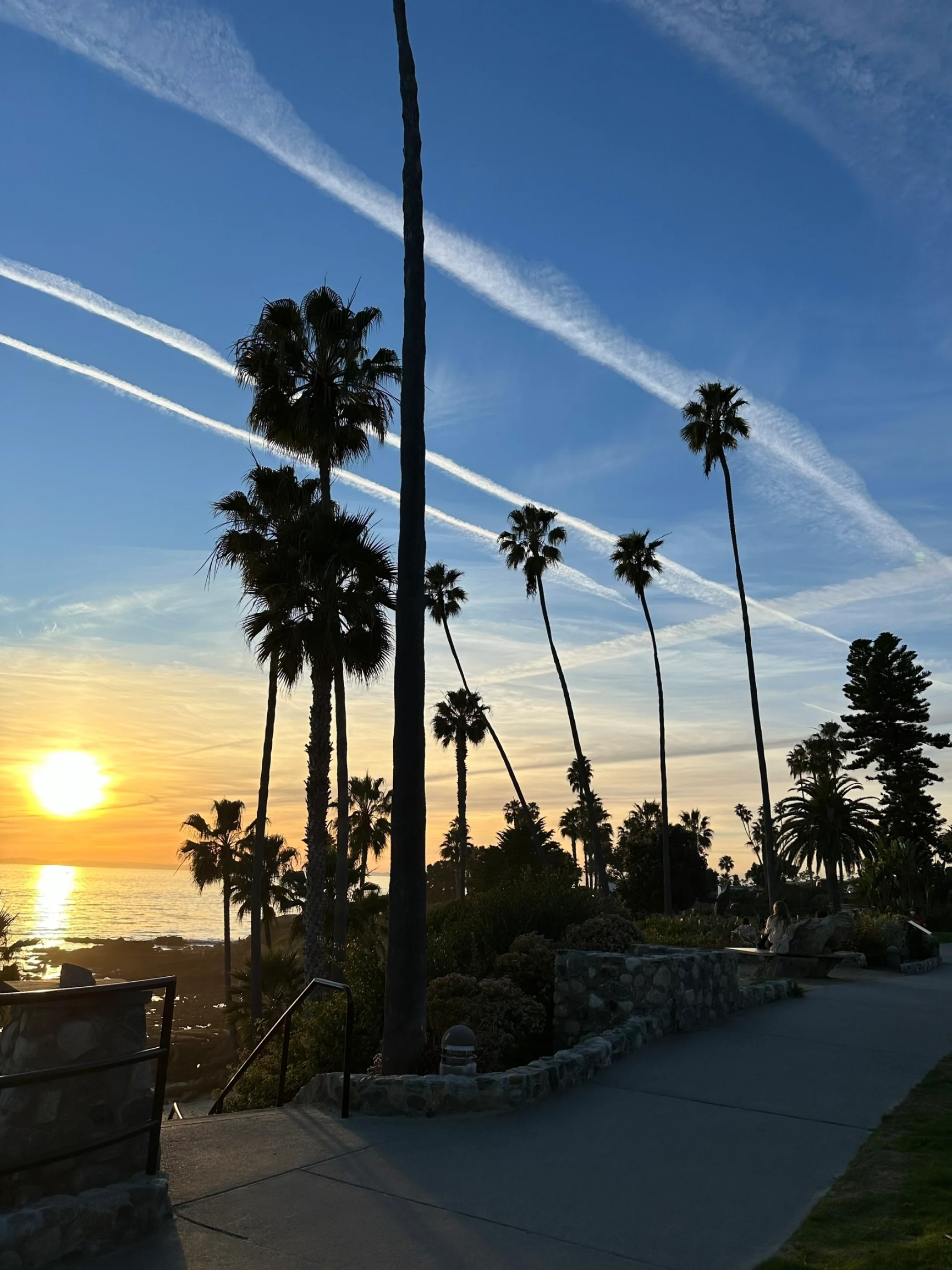 你可以永远相信加州的海滩和日落