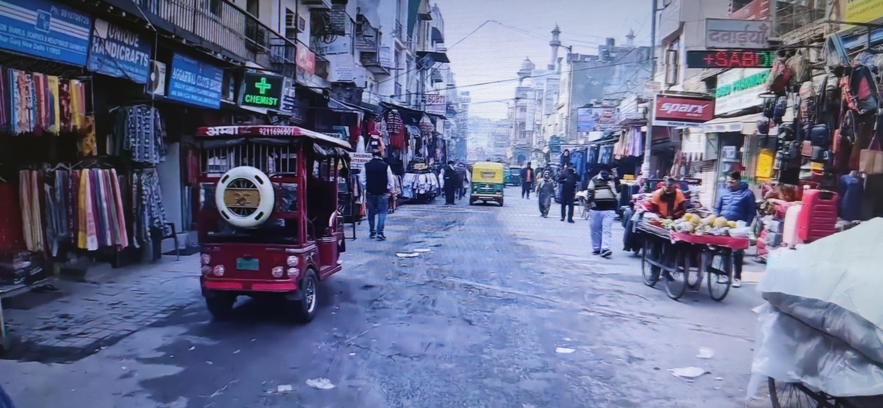 印度首都新德里的交通，老城区