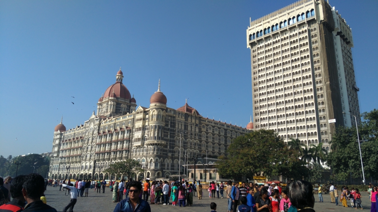 泰姬陵酒店，印度门，孟买的名片