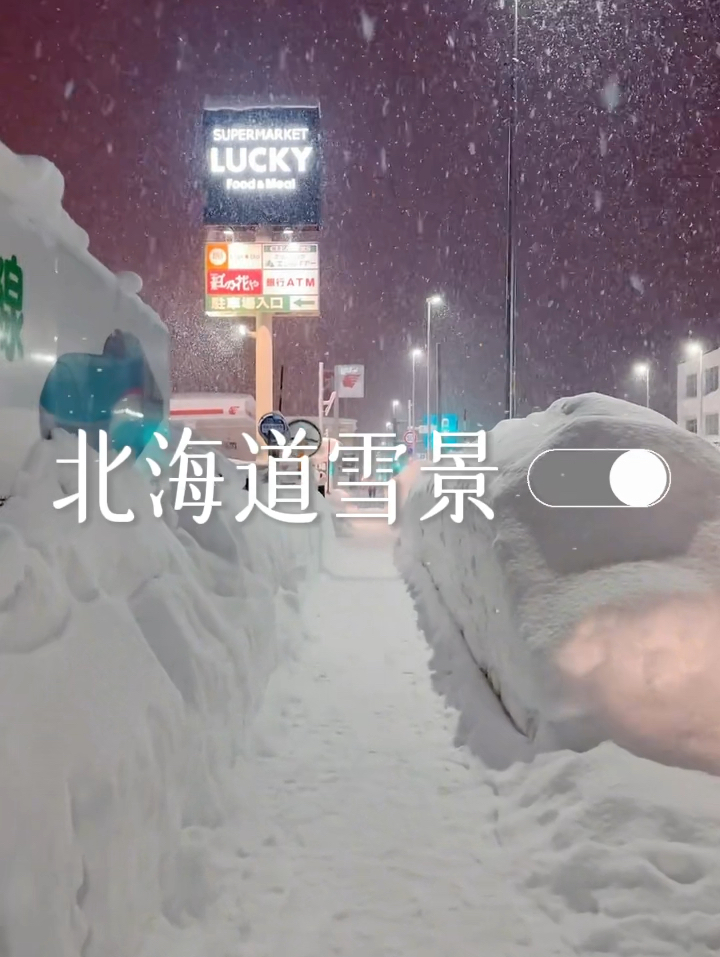 北海道⛄️街道的雪景🇯🇵陪爱的人来看