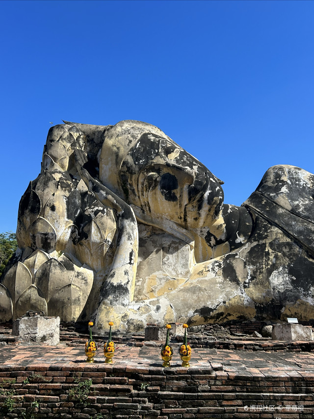 大城卧佛寺|一尊巨型卧佛横卧空旷遗址上,非常震撼