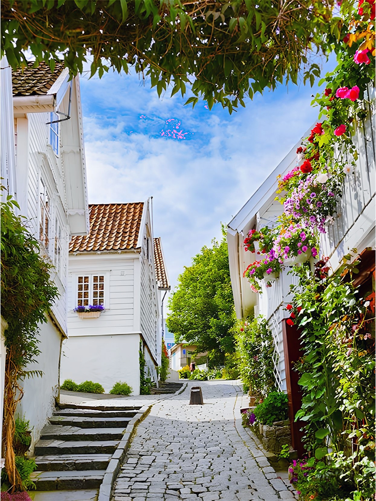GamleStavanger是挪威斯塔万格市的一个历史悠久的地区，也被称为“老斯塔万格”。这里保存了