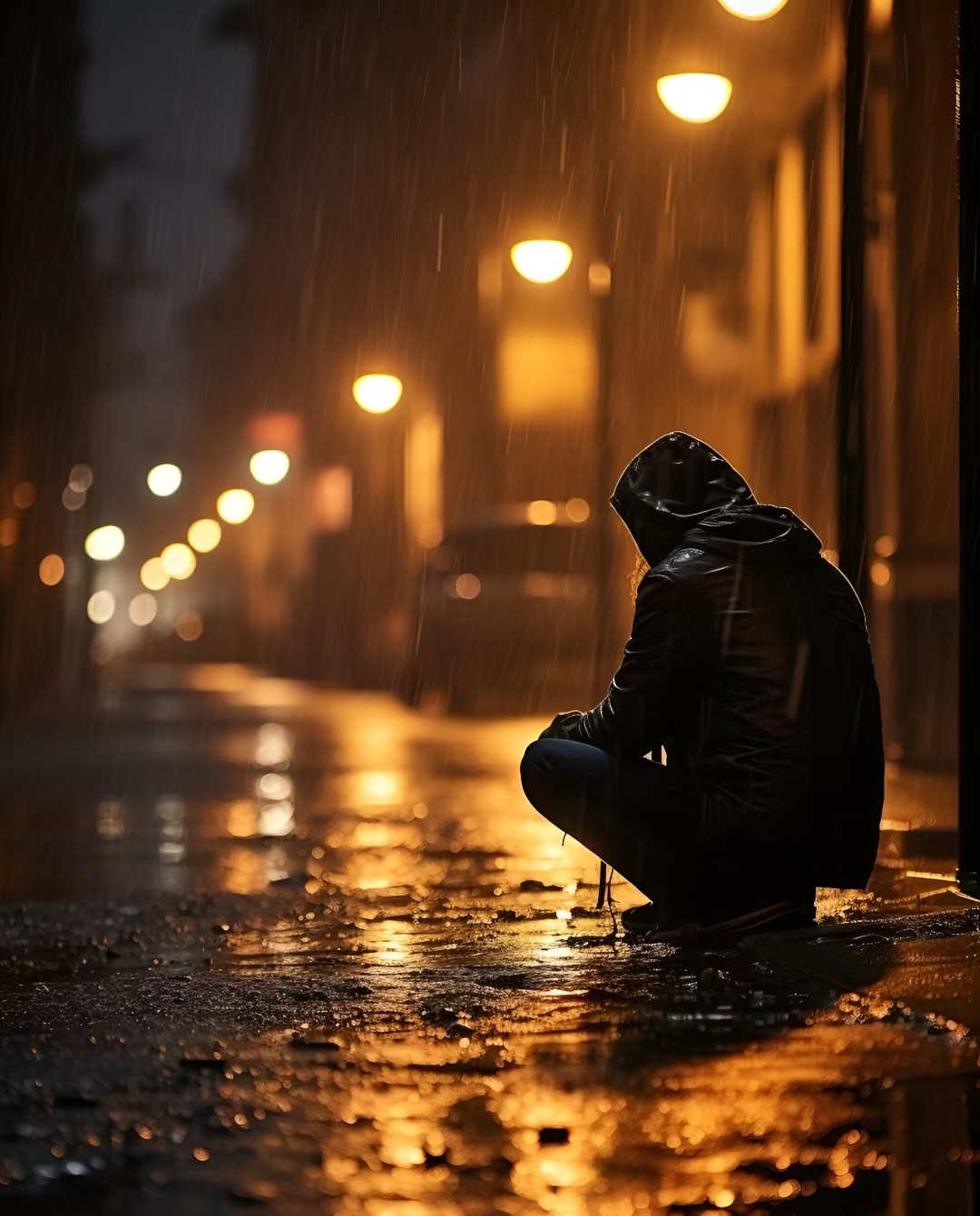 雨夜的孤独，思念的人
