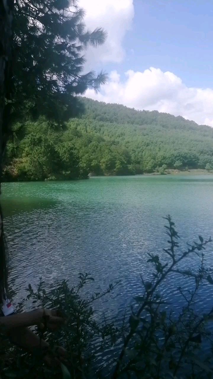 这个季节的大麦湖 是露营好去处 景色宜人 空气清晰 羊街大麦湖