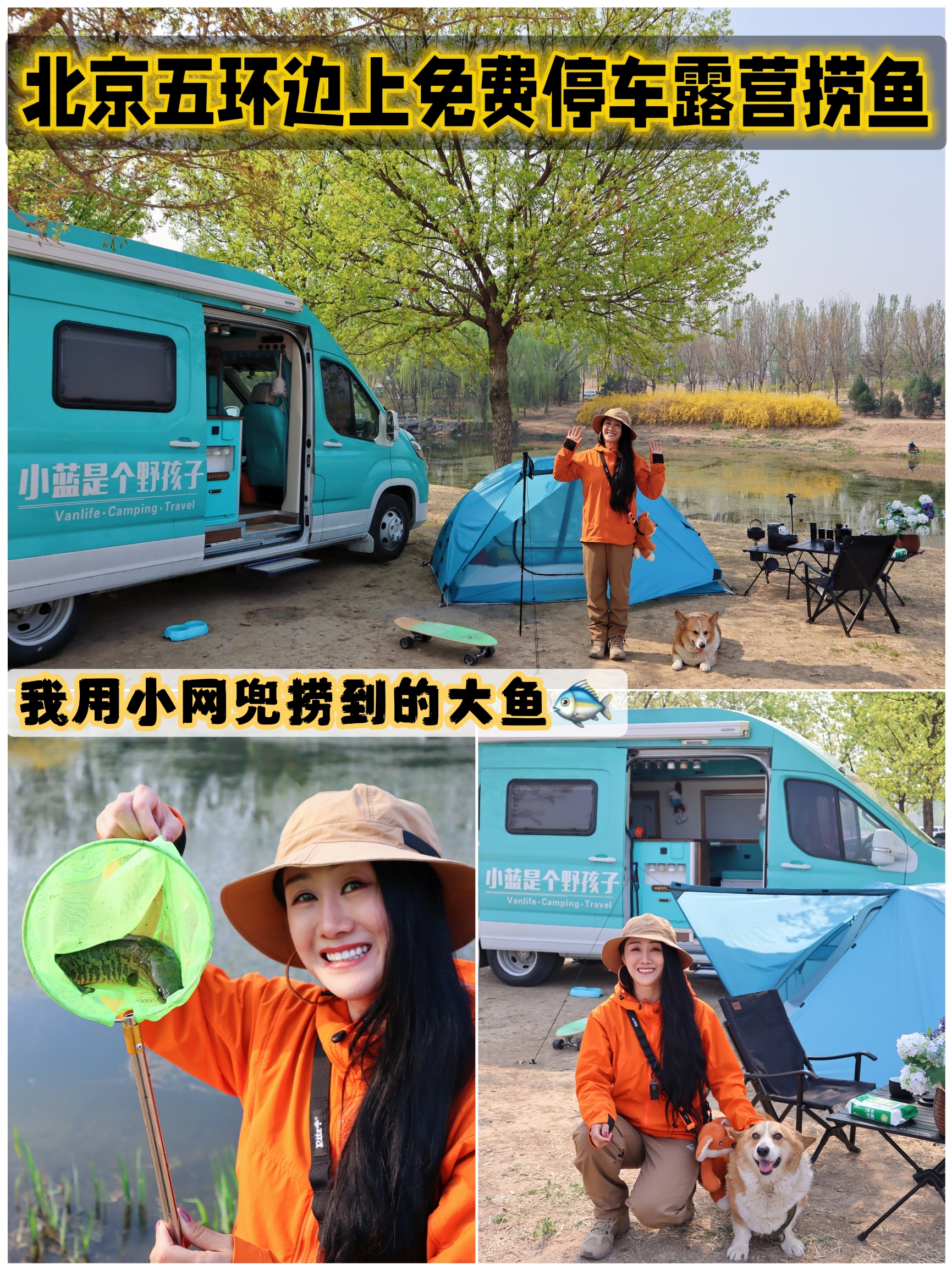 北京六环内停车就露营｜免费河畔野营钓鱼烧烤