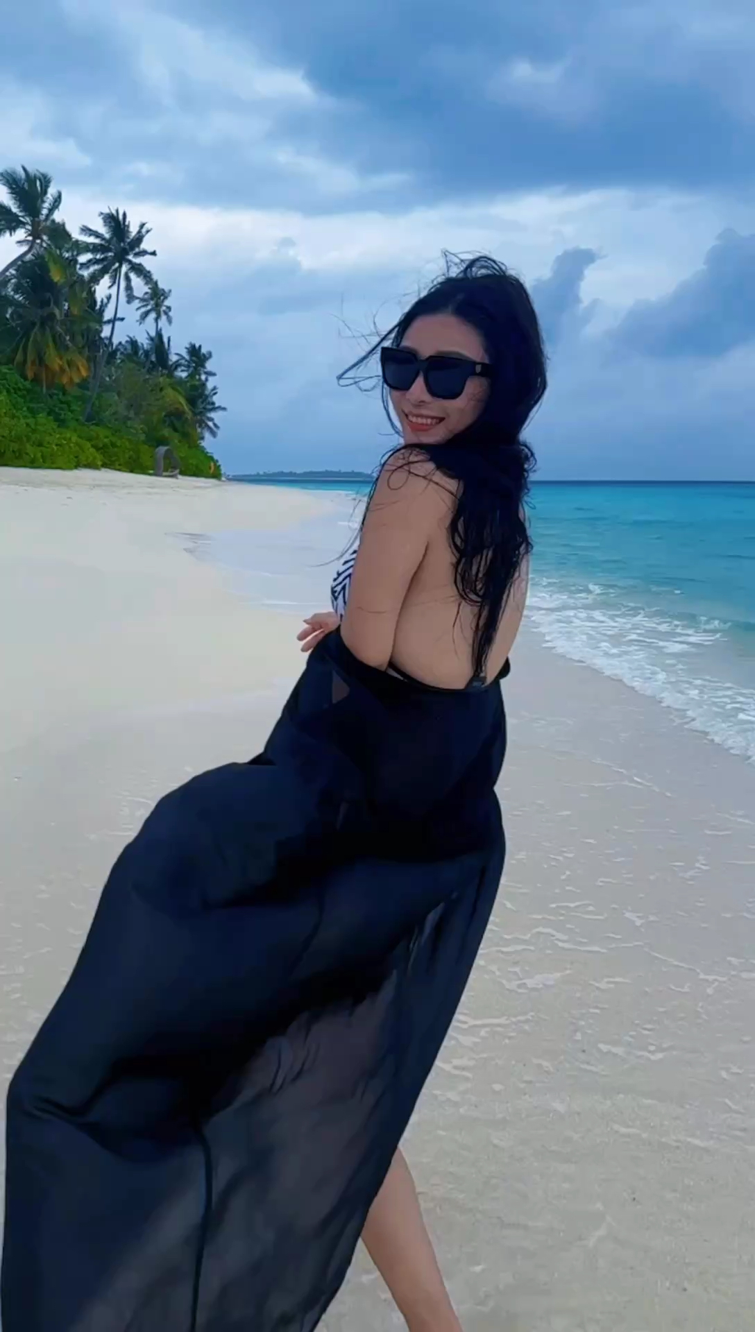 深呼吸，感受当下🌊#旅行大玩家 #马尔代夫 #海岛度假