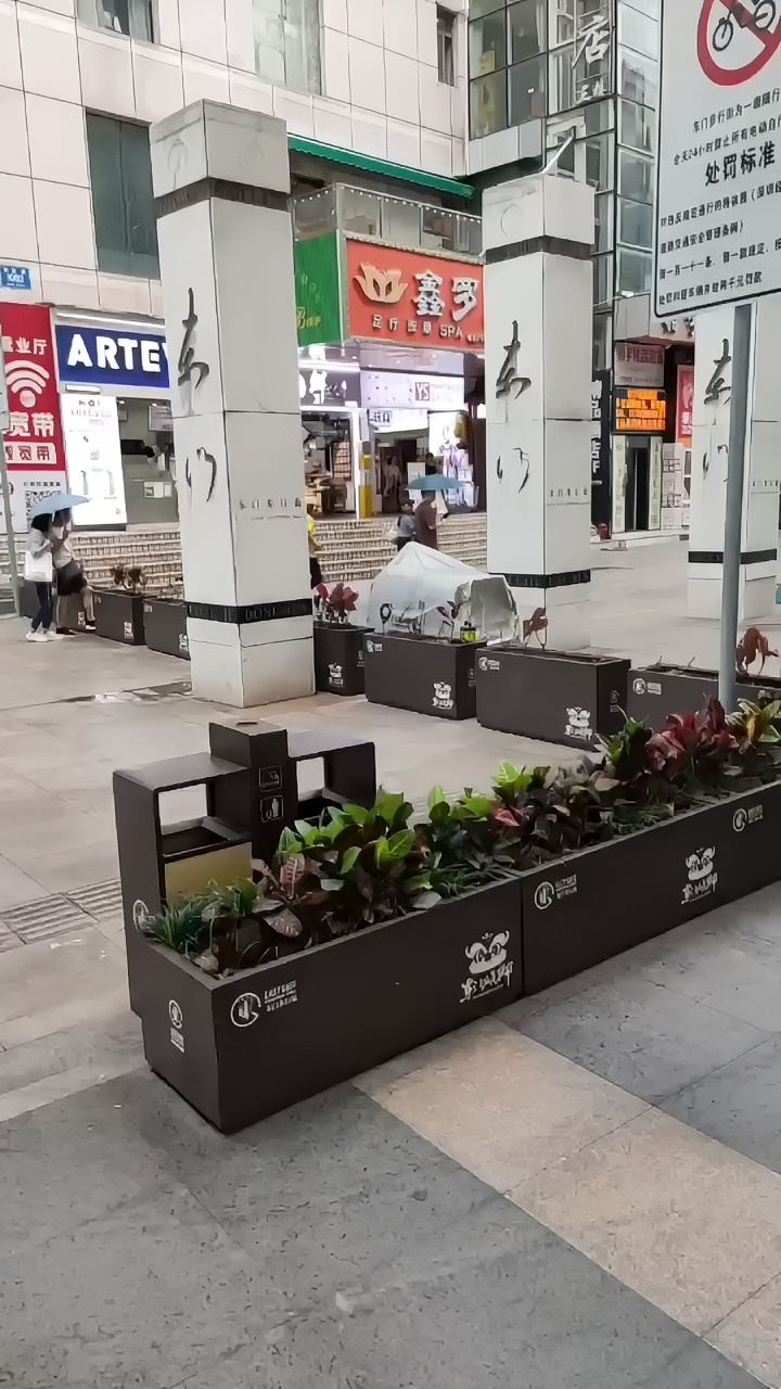 深圳东门，下雨好大。每个人都在奔赴自己的人生。刘姥姥进大观园