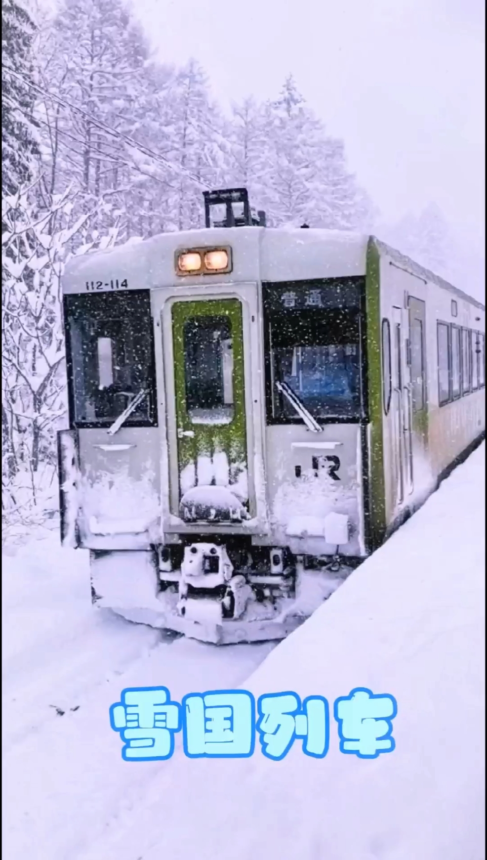 日本青森的雪国列车