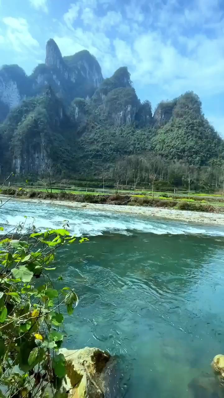 平静的河面激起了欢乐的浪花 而我的心情也像浪花一样……