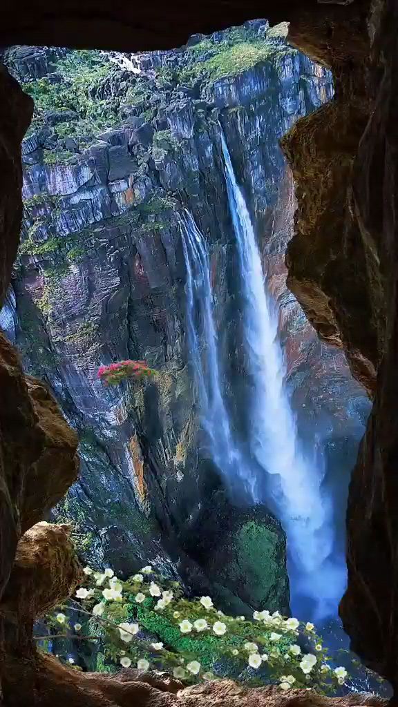 世界第一高瀑布-天使瀑布 总落差979米！