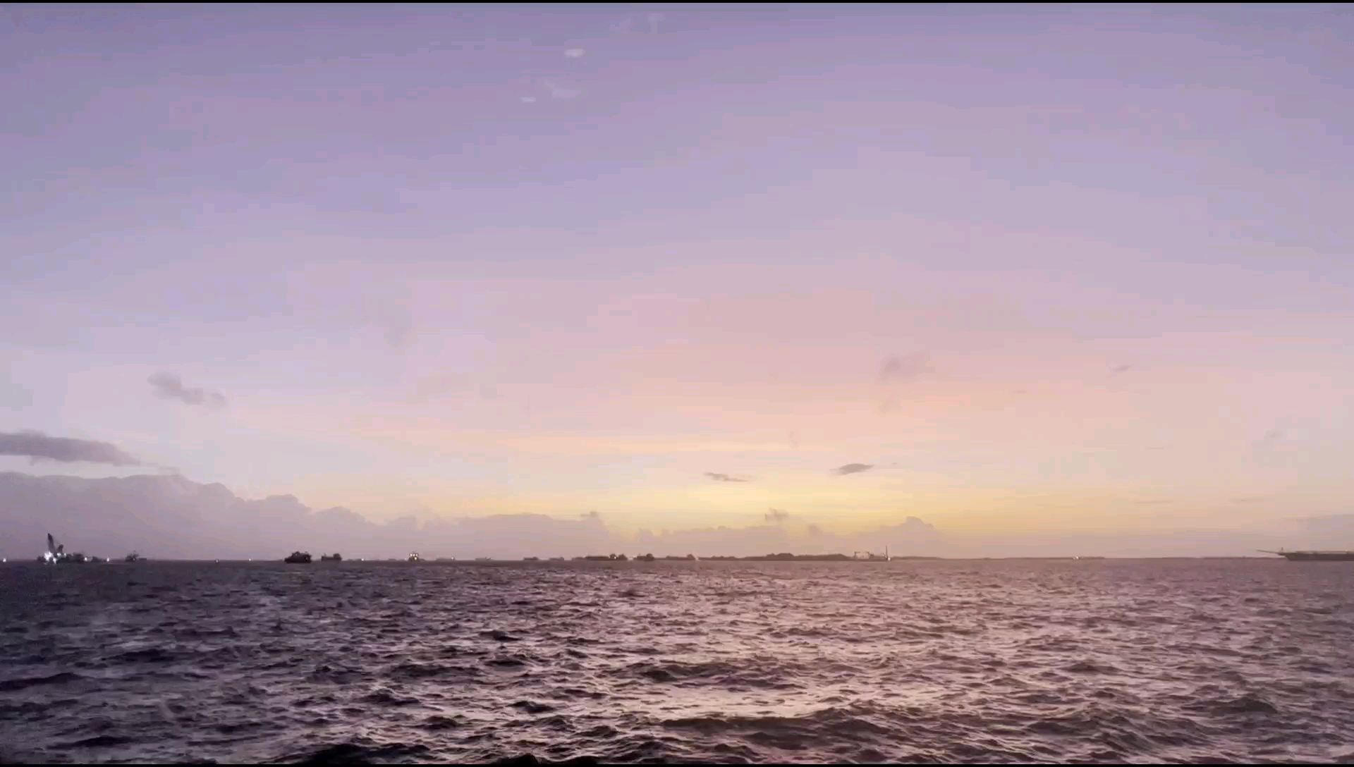 马尼拉湾看日落