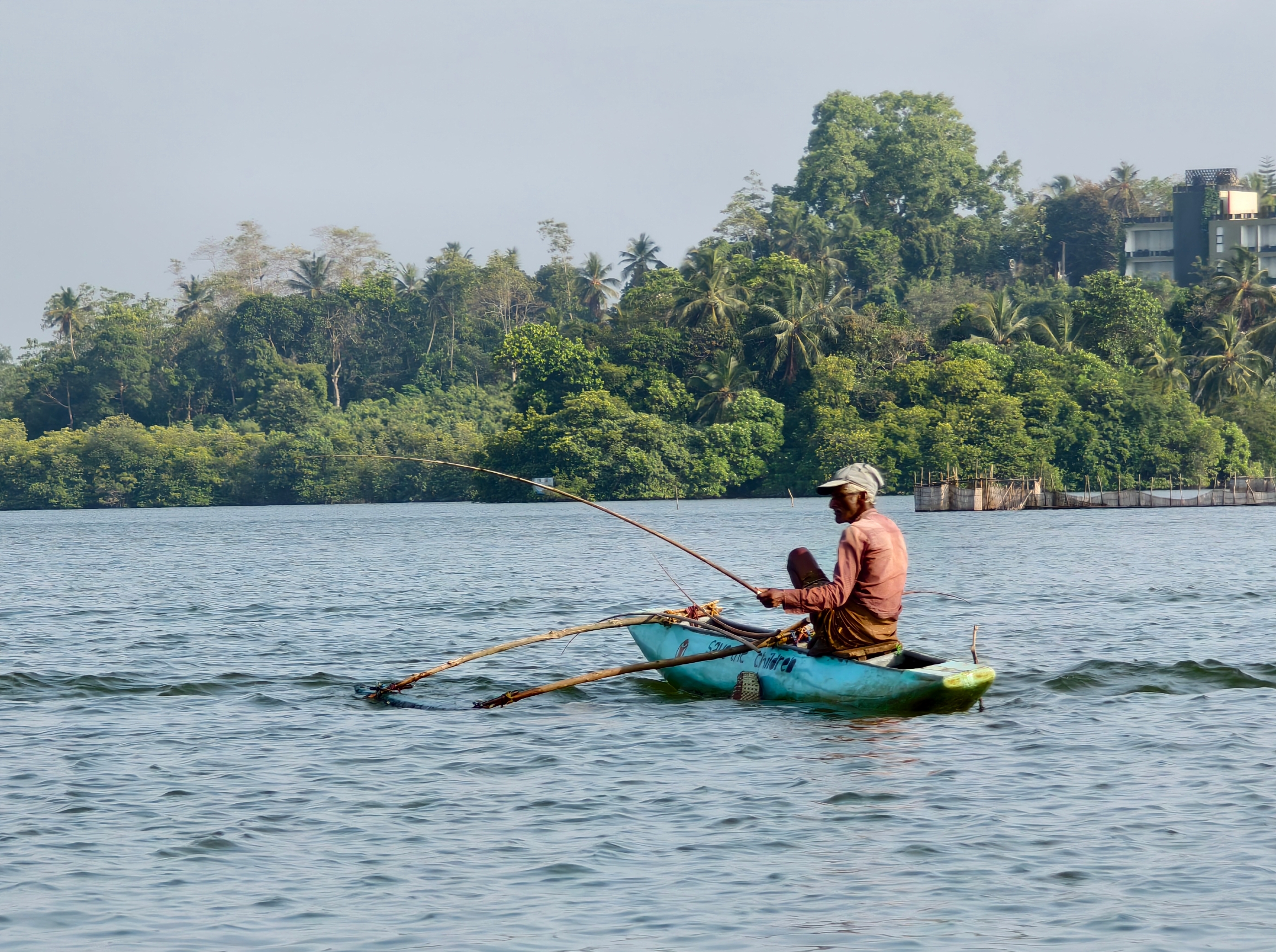 斯里兰卡红树林渔夫