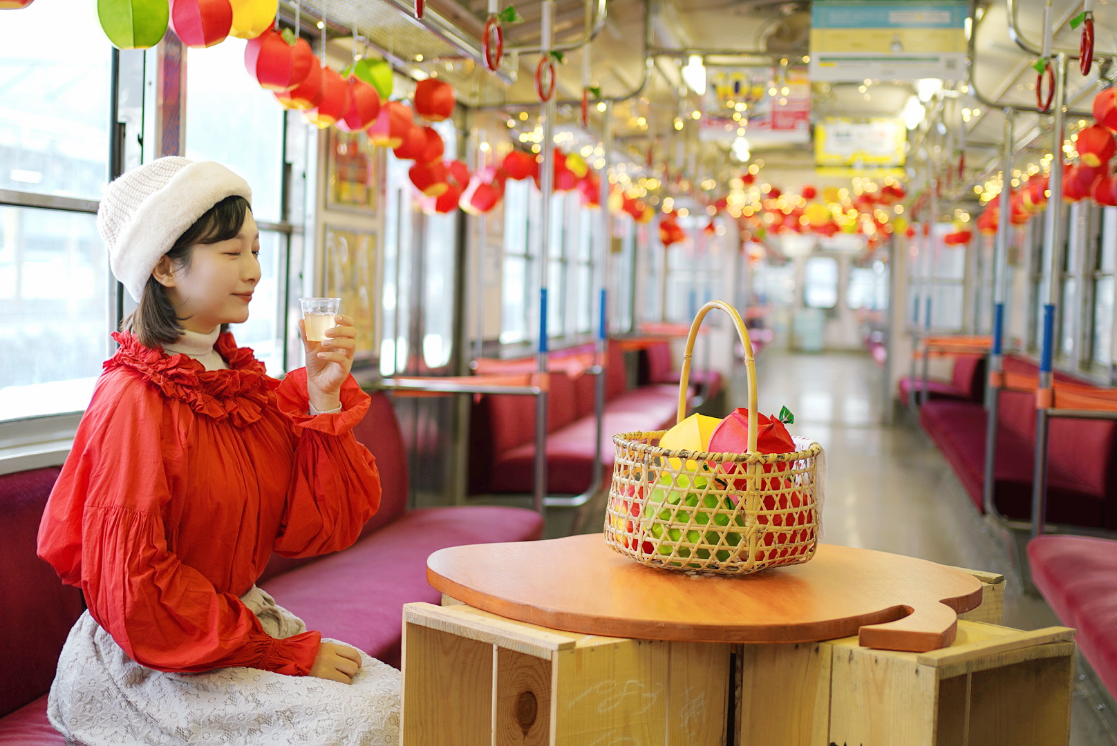 🍎在青森，坐到了梦中的苹果电车🚃