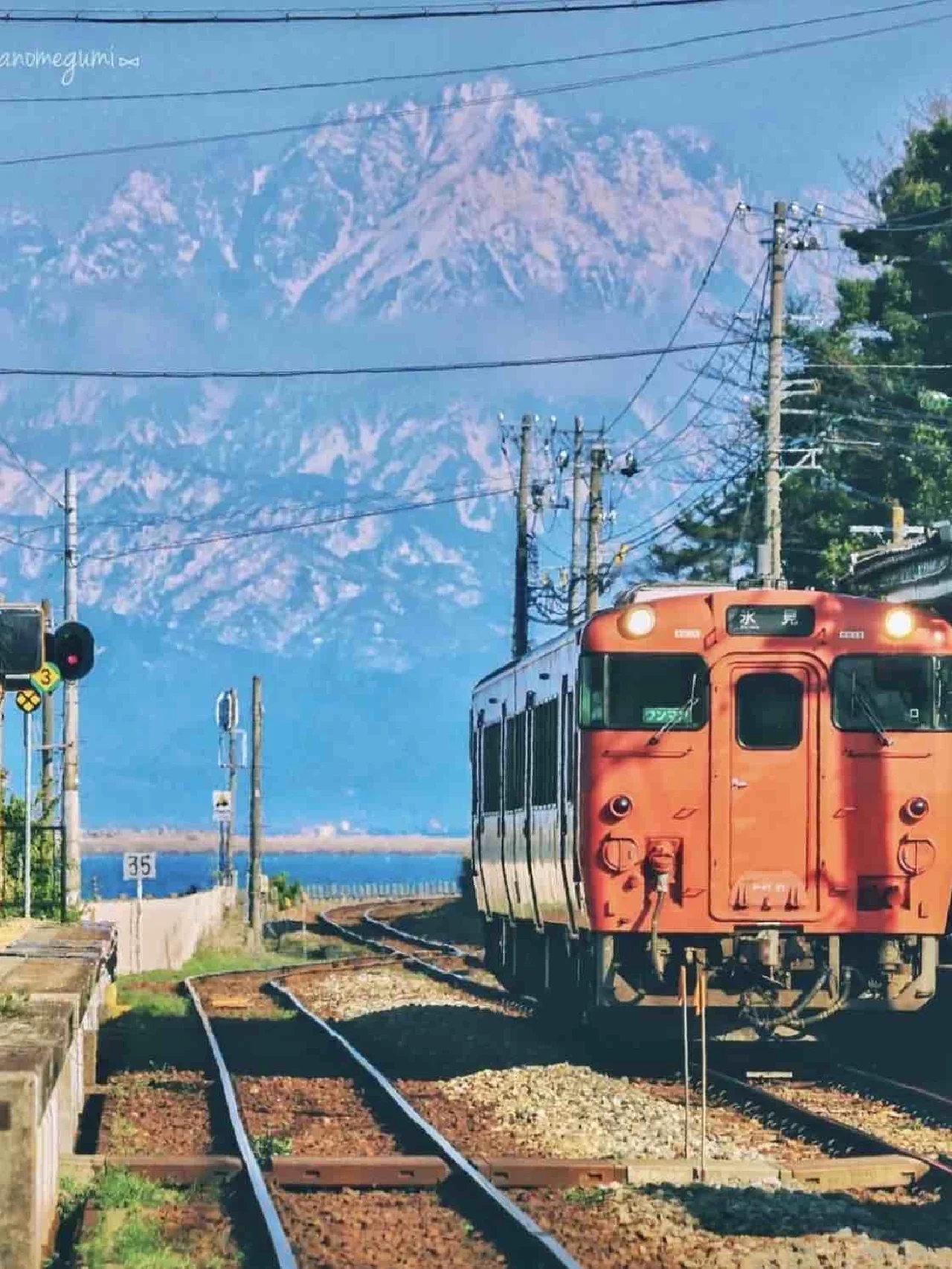 日本旅行来雨晴站看全日本最美山海