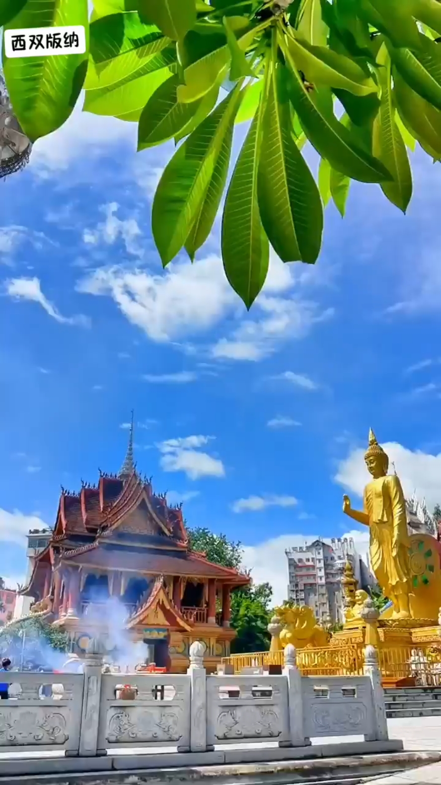 勐拉大佛寺让人心静的地方