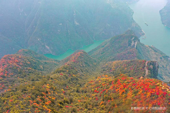 巴东巫峡口景区：霜染红叶 扮靓峡江 自由行