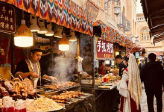 博格拉农贸市场购物图片