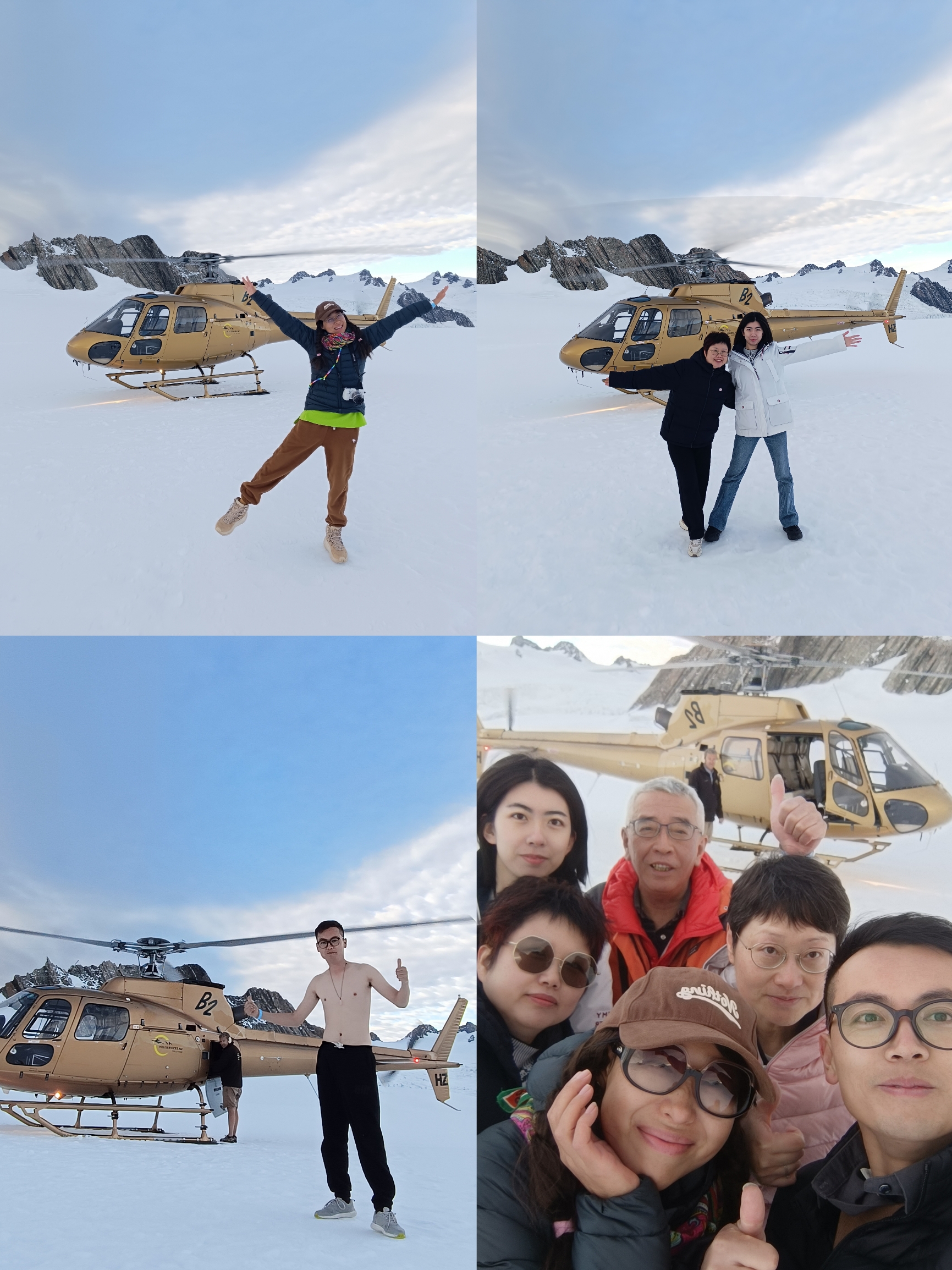 新西兰冰川直升机🚁 又起飞啦  超酷超震撼！！