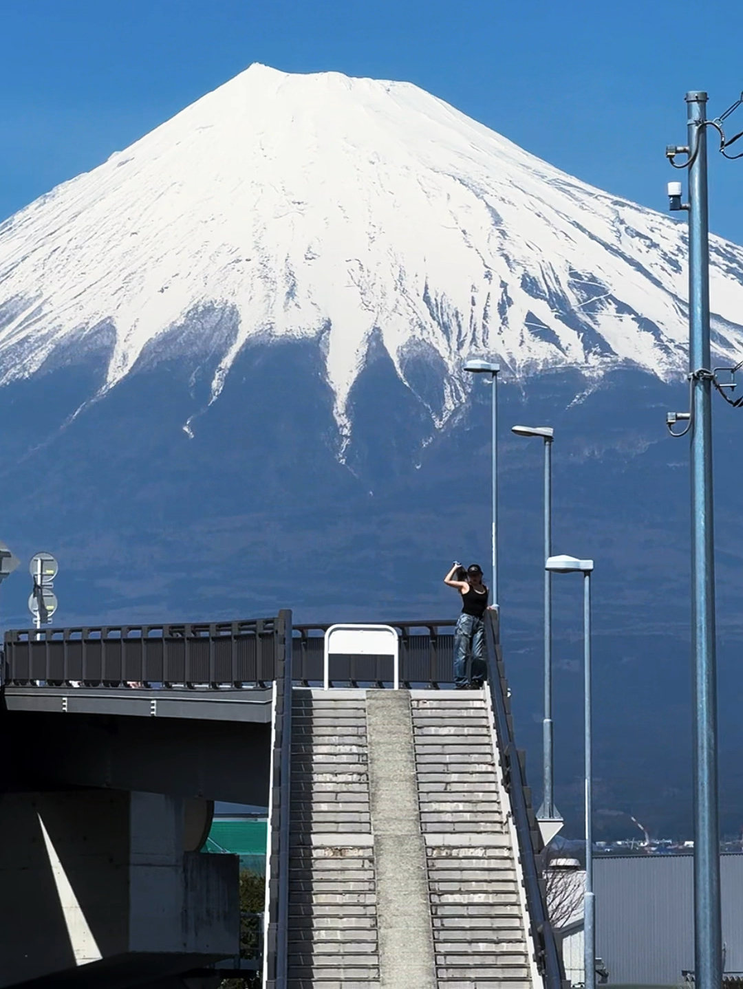 在富士山拍到了人生照片🏔️把雪顶划为私有